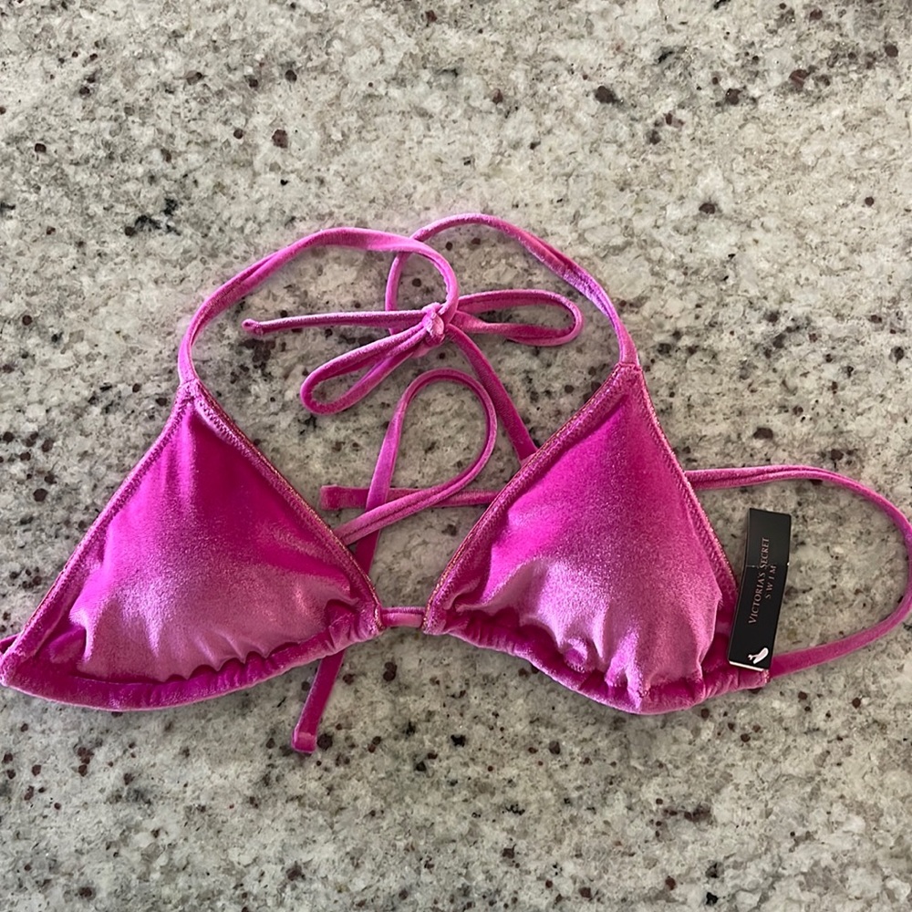 Pink Velvet Victoria Secret Bikini Top
